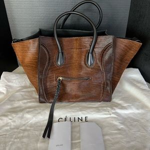 FLASH VALENTINE’S SALE Shaded Pony Hair Calfskin Medium Phantom Luggage Brown